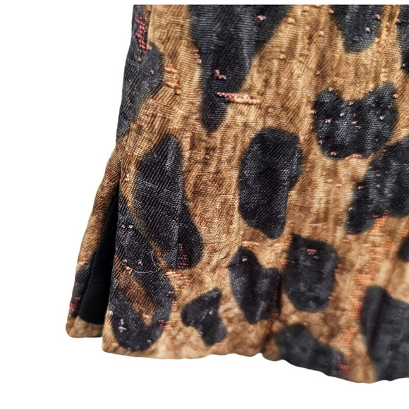 Lafayette 148 New York Top Leopard Animal Print Sleeveless Shell Tank - Picture 5 of 9